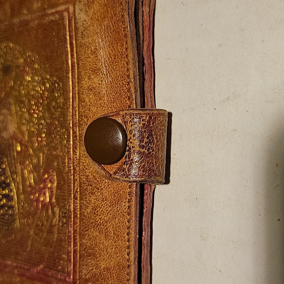 ECHT O PRYM Hand Tooled Leather Bi Fold Wallet Rich Brown Tone. Vintage - Picture 8 of 8